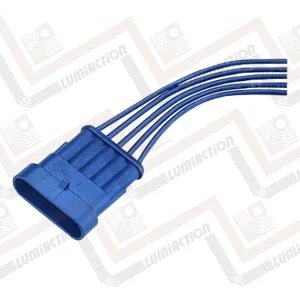5-pin waterproof male connector harness