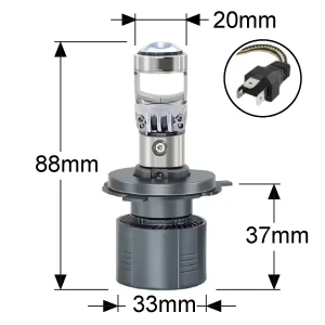 LED Headlight - A80_H4/HB2/9003