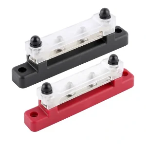 4 Terminal Stud Busbar and Cover