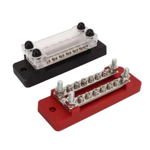8 Terminal Dual-Row Stud Busbar and Cover