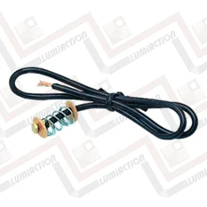 Single contact pigtail for miniature base bulb for 51, 53, 55, 57, 57X