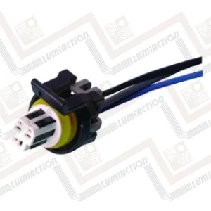 3-pin 3-way female black D16 PT1825 connector pigtail for PT375, 12102748